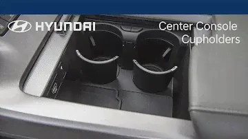 Using the Center Console Cupholders | Hyundai