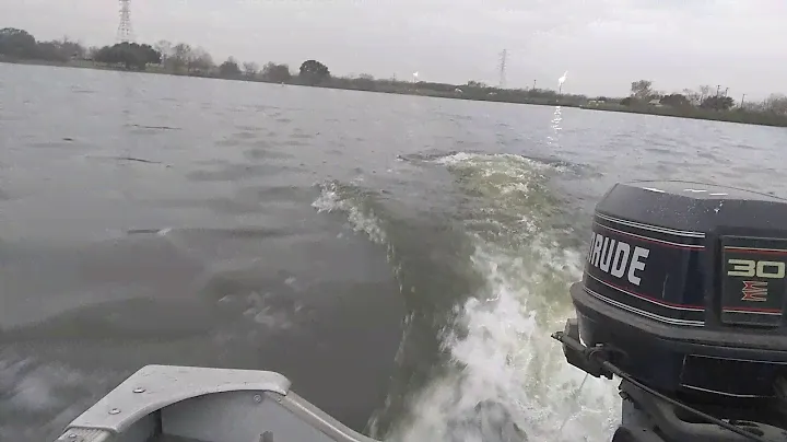 30 hp Johnson Evinrude test drive