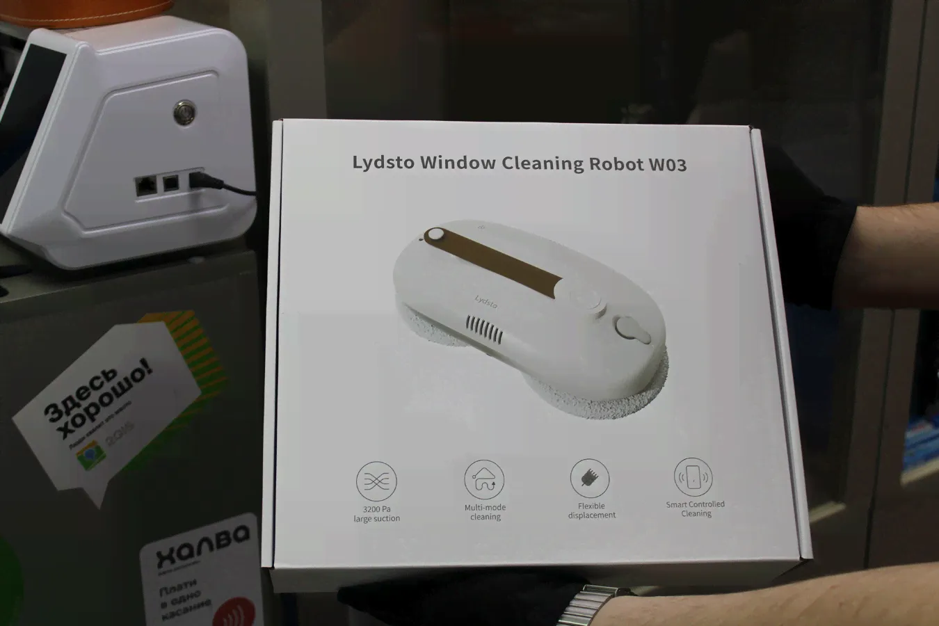 Робот-мойщик окон Lydsto Window Cleaner W03 Белый (XD-CCJQR03A) / Стеклоочиститель для окон, плитки, зеркал