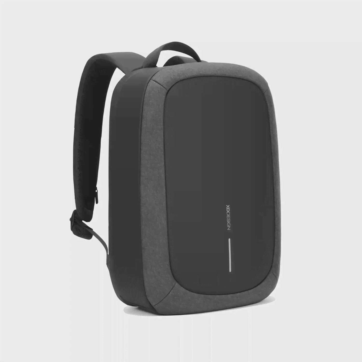 Рюкзак антикражный из rPET AWARE™, 16’ XD Design Bobby Edge’, черный - купить с логотипом на заказ в Москве и СПб | Иллан Гифтс-0