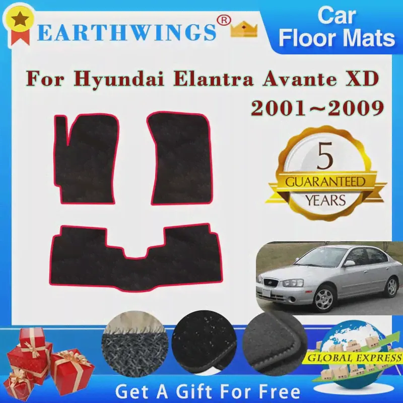 Автомобильные Коврики Для Hyundai Elantra Avante XD 2001 ~ 2009 2002 Ковры, Накладки Для Ног, Коврики, Накладки Для Ног, Аксессуары Для интерьера, Наклейки-0