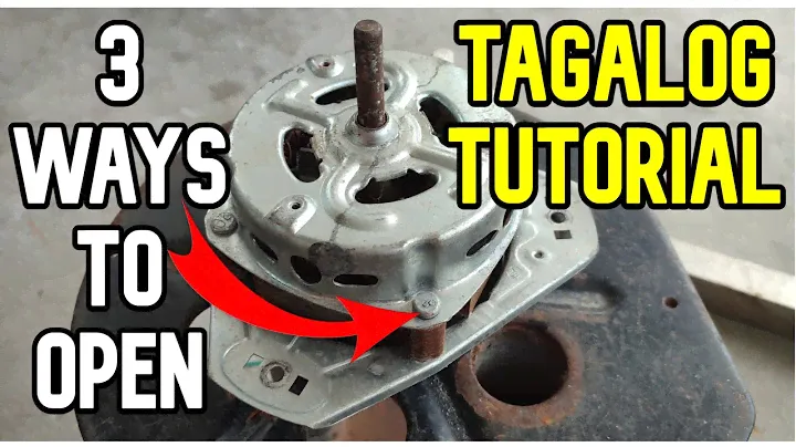 HOW TO OPEN WASHING MACHINE MOTOR IN 3 WAYS