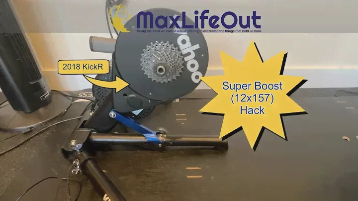 Hack:  Wahoo Kickr (2018) Super Boost (12x157) Adapter