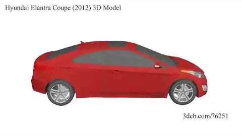 Hyundai Elantra Coupe (2012) 3D Model