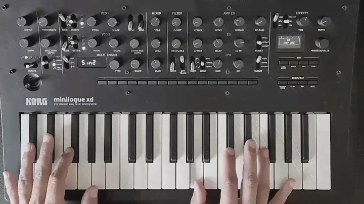 Korg Minilogue xd Demo  I  No Talking + Custom Patches