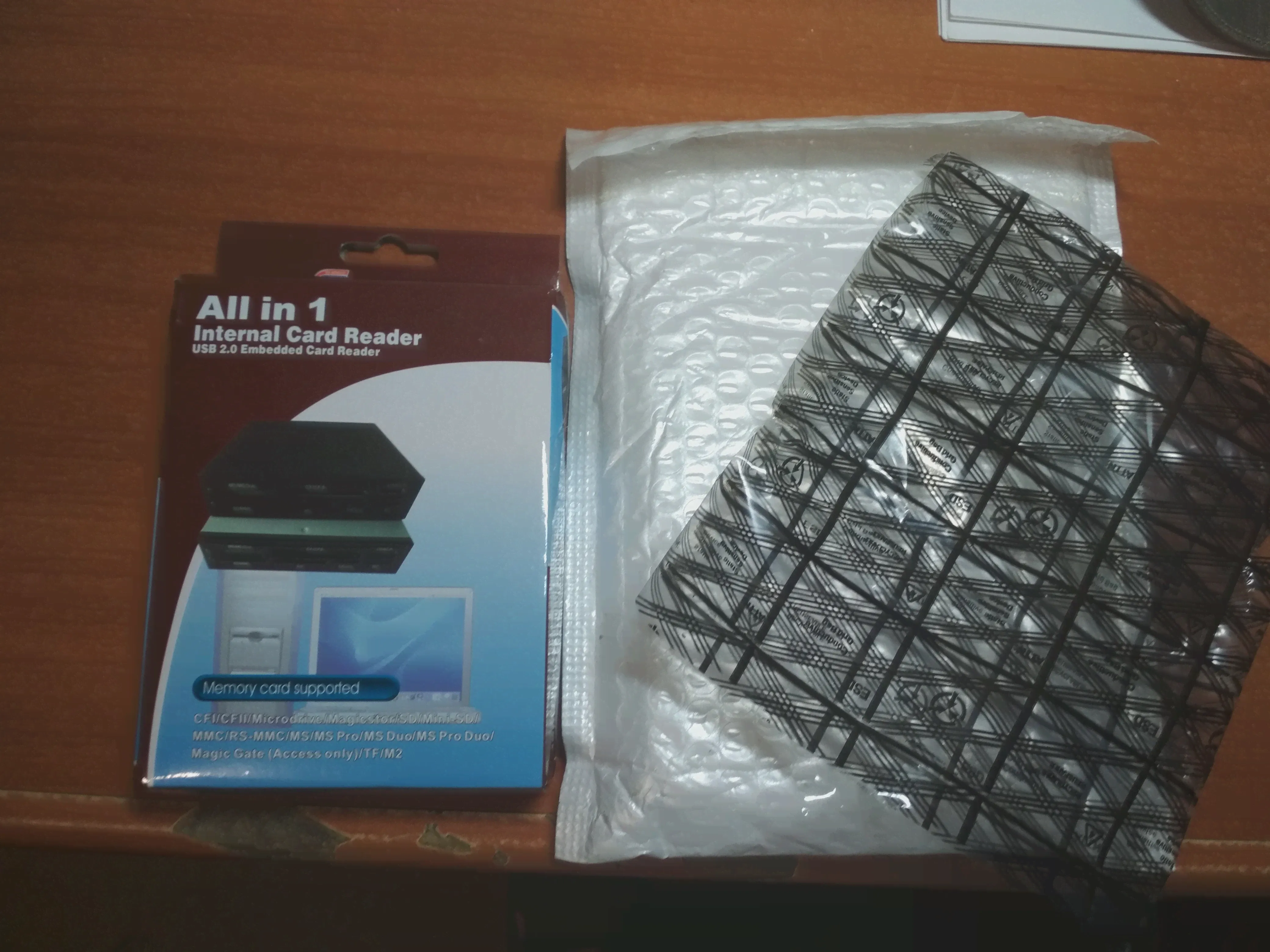 🛍 Универсальный USB 2,0 3,5 дюйма, передняя панель с отсеком для гибких дисков, SDHC Micro SD MMC CF XD TF флэш-память, внутренний кардридер с USB-портом, концентратор светодиодный-2