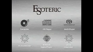 All ESOTERIC CD/SACD/Network Player/Clock Generator/''D/A Converter''/Turntable series 1987+2022