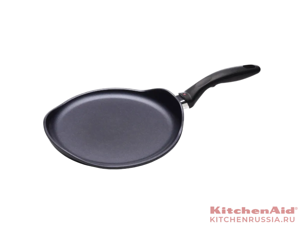 Алюминиевая блинная сковорода с алмазным покрытием 26 см, Черная, Swiss Diamond XD Classic+ Induction-0