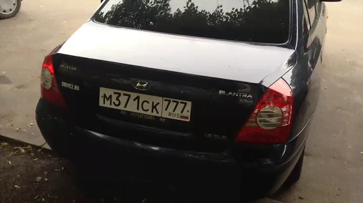 Открытие крышки багажника Hyundai Elantra XD