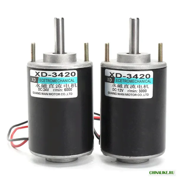 XD-3420 DC 12 / 24V 30W Постоянный Магнит DC Мотор CW / CCW Мотор-0