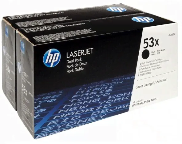 Картридж HP 53X (Q7553XD) Dual Pack-0