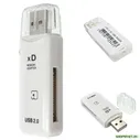 USB 2.0 Высокоскоростной адаптер чтения карт памяти xD Белый для Olympus Fuji xD Pictu