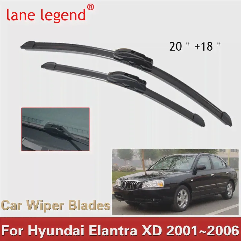 Щетка Стеклоочистителя автомобиля для Hyundai Elantra XD 2001 ~ 2006 Переднее Ветровое Стекло Стеклоочистители Автомобильные Аксессуары J Крюк 2002 2003 2004 2005