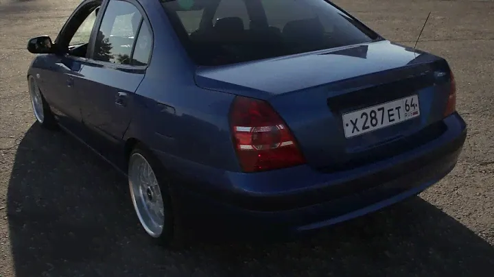 Hyundai Elantra xd на пневмоподвеске