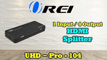 OREI UltraHD 1x4 HDMI Splitter 4K | Down Scaler 4 Ports: UHD-PRO104
